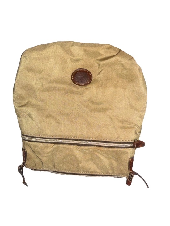 Dooney & Bourke Handbags - Dooney & Bourke Tan Canvas Crossbody with Brown Leather Trim